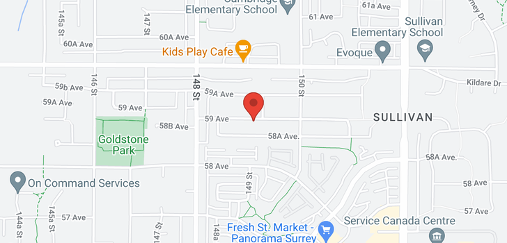 map of 14912 59 AVENUE